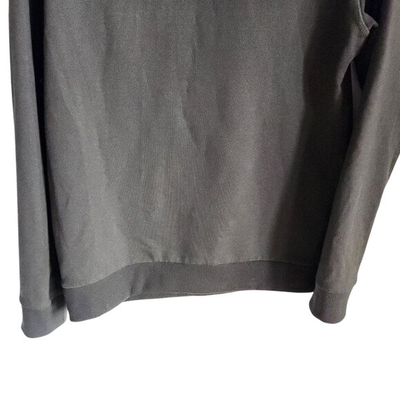 Theory Sweatshirt Men's Green Small Pullover Essential Hoodie Cloud Fleece Pocke - Picture 11 of 12